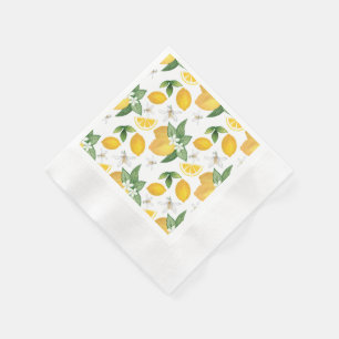 Amalfi-Themen-Limonen-Party-Papier-Serviette Serviette