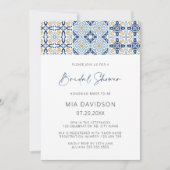 Amalfi Tile Mittelmeer Sommer Brautparty Einladung (Vorderseite)