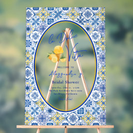 Amalfi Tiles Italienisches Sommer-Brautparty Acrylschild