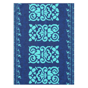 Amalfi-Tischdecke im Blau und im Türkis Tischdecke