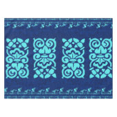 Amalfi-Tischdecke in Blau und Türkis Tischdecke (Vorderseite (Horizontal))