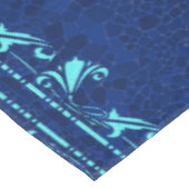 Amalfi-Tischdecke in Blau und Türkis Tischdecke (Schrägansicht)