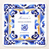 Amalfi Vietri Brautparty Rechteckiger Pappuntersetzer (Vorderseite)