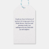 Amalfi Vietri Fliesen Italienisches Brautparty bev Geschenkanhänger (Rückseite)