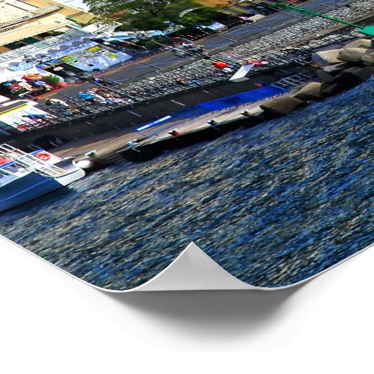 Amalfi Village Poster (Ecke)