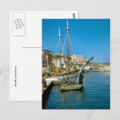 Amalfi, Wasserfront mit Fischerboot Postkarte (Vorne/Hinten)