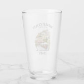 Amalfi Watercolor Travel Art Print Glas (Rückseite)