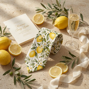 Amalfi-Zitrone Botanische Italienische Hochzeit So Krawatte