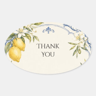 Amalfi-Zitrone Citrus Mittelmeer Aufkleber