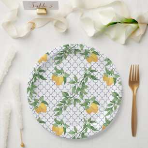 Amalfi-Zitrone Papierplatte Pappteller