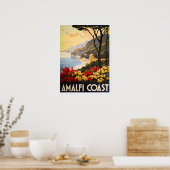 Amalfiküste - Atemberaubende Sicht auf Italiens Kü Poster (Küche)