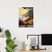 Amalfiküste - Atemberaubende Sicht auf Italiens Kü Poster (Heimbüro)