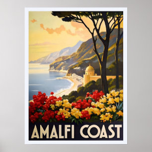 Amalfiküste - Atemberaubende Sicht auf Italiens Kü Poster
