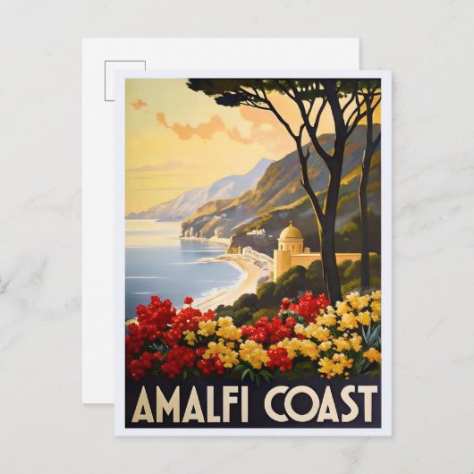 Amalfiküste - Atemberaubende Sicht auf Italiens Kü Postkarte (Vorne/Hinten)