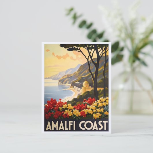 Amalfiküste - Atemberaubende Sicht auf Italiens Kü Postkarte (Stehend Vorderseite)