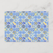 Amalfiküste | Illustrierte Angaben zum Hochzeitsta Begleitkarte (Rückseite)