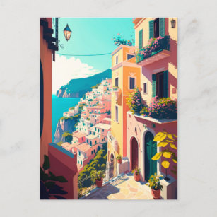 Amalfiküste Italienisch Postkarte