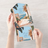 Amalfiküste | mediterrane Hochzeiten All In One Einladung (Abreißen)