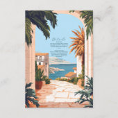 Amalfiküste | mediterrane Hochzeiten Begleitkarte (Vorderseite)