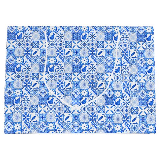 Amalfiküste | Mediterrane Lemon Hochzeit Große Geschenktüte (Vorderseite)