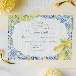Amalfiküste | Mittelmeer Lemon Tiles UAWG RSVP Karte