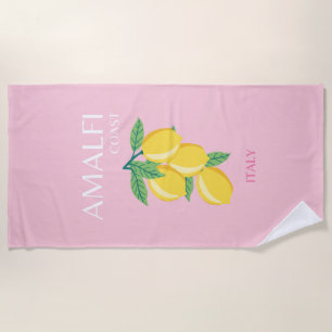 Amalfiküste, Preppy Room, Rosa Strandtuch