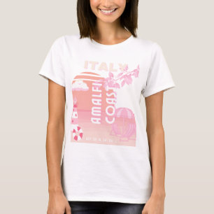 Amalfiküste, Reisekunst, Preppy Travel, Pastell T-Shirt