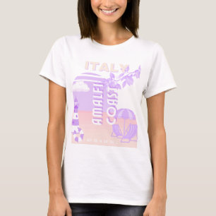 Amalfiküste, Reisekunst, Preppy Travel, Pastell T-Shirt