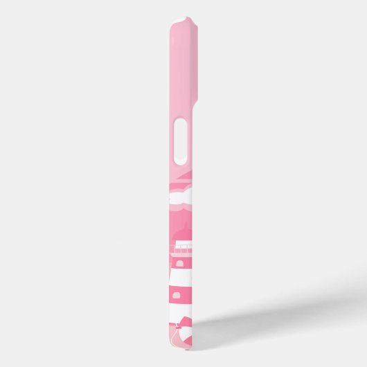 Amalfiküste, Reisekunst, Rosa Case-Mate iPhone Hülle (Rückseite / Rechts)