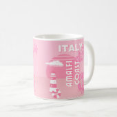 Amalfiküste, Reisekunst, Rosa Kaffeetasse (VorderseiteRechts)