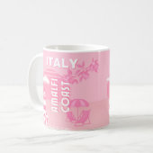 Amalfiküste, Reisekunst, Rosa Kaffeetasse (Vorderseite Links)