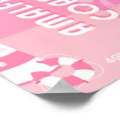 Amalfiküste, Reisekunst, Rosa Poster (Ecke)