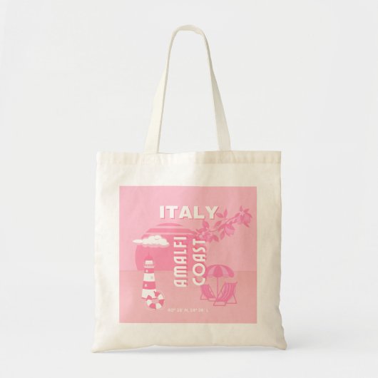 Amalfiküste, Reisekunst, Rosa Tragetasche (Vorne)
