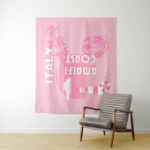 Amalfiküste, Reisekunst, Rosa Wandteppich (Beispiel)