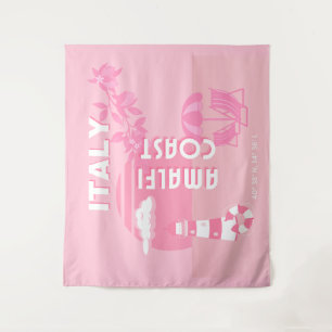 Amalfiküste, Reisekunst, Rosa Wandteppich