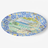 Amalfiküste | Tiles aus Lemon Pappteller (Schrägansicht)