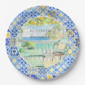 Amalfiküste | Tiles aus Lemon Pappteller (Vorderseite)