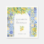 Amalfiküste | Tiles aus Lemon Serviette (Vorderseite)