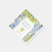 Amalfiküste | Tiles aus Lemon Serviette (Ecke)