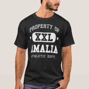 Amalia Athletic Name Familie Vintag Retro Sport Fu T-Shirt