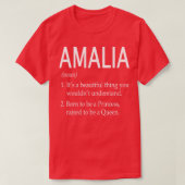 Amalia Name Gift T-Shirt (Design vorne)