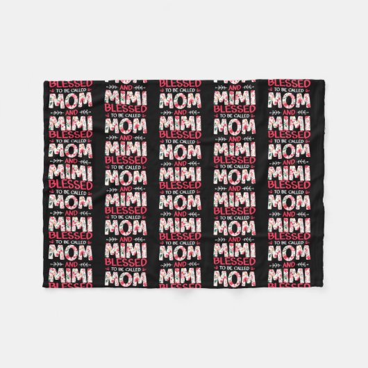 Amamamzing Meured to Be Called Mom and Mimi Fleecedecke (Vorderseite (Horizontal))