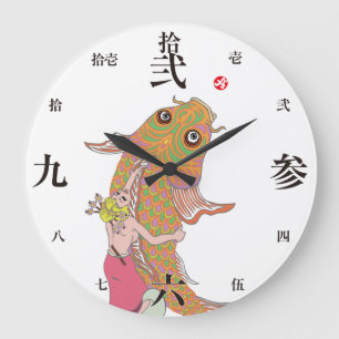 Amami ein Mädchen. Große Wanduhr