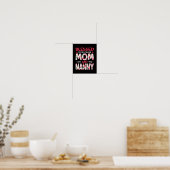 Amamzing gesegnet, als Mama und Gruscha bezeichnet Poster (Küche)