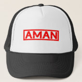 Aman Briefmarke Truckerkappe (Vorderseite)