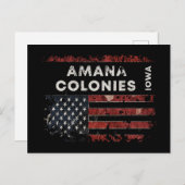 Amana Colonies Iowa Postkarte (Vorne/Hinten)