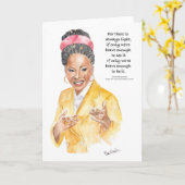 Amanda Gorman Grußkarte Karte (Gelbe Blume)