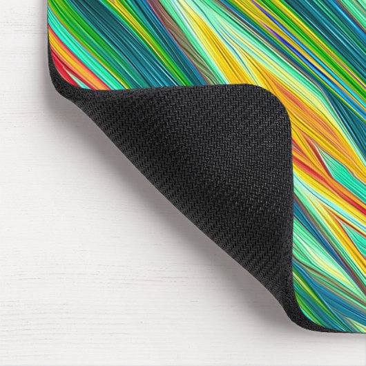 AMANDA ~ Green Yellow Red Orange Fraktal Pattern Mousepad (Ecke)