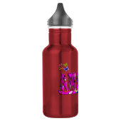 Amanda, Name, Bildlogo mit Schmetterlingen, Edelstahlflasche (Links)