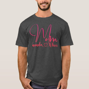 Amanda Oliver Mutters Junge Mama Gigi Tante Famili T-Shirt